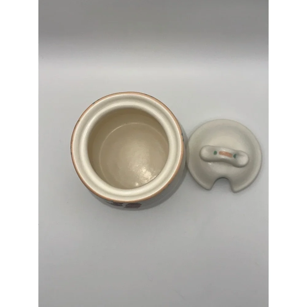 Treasure Craft Taos Ceramic Jam Jar with Lid Chili Pepper Southwestern NO SPOON